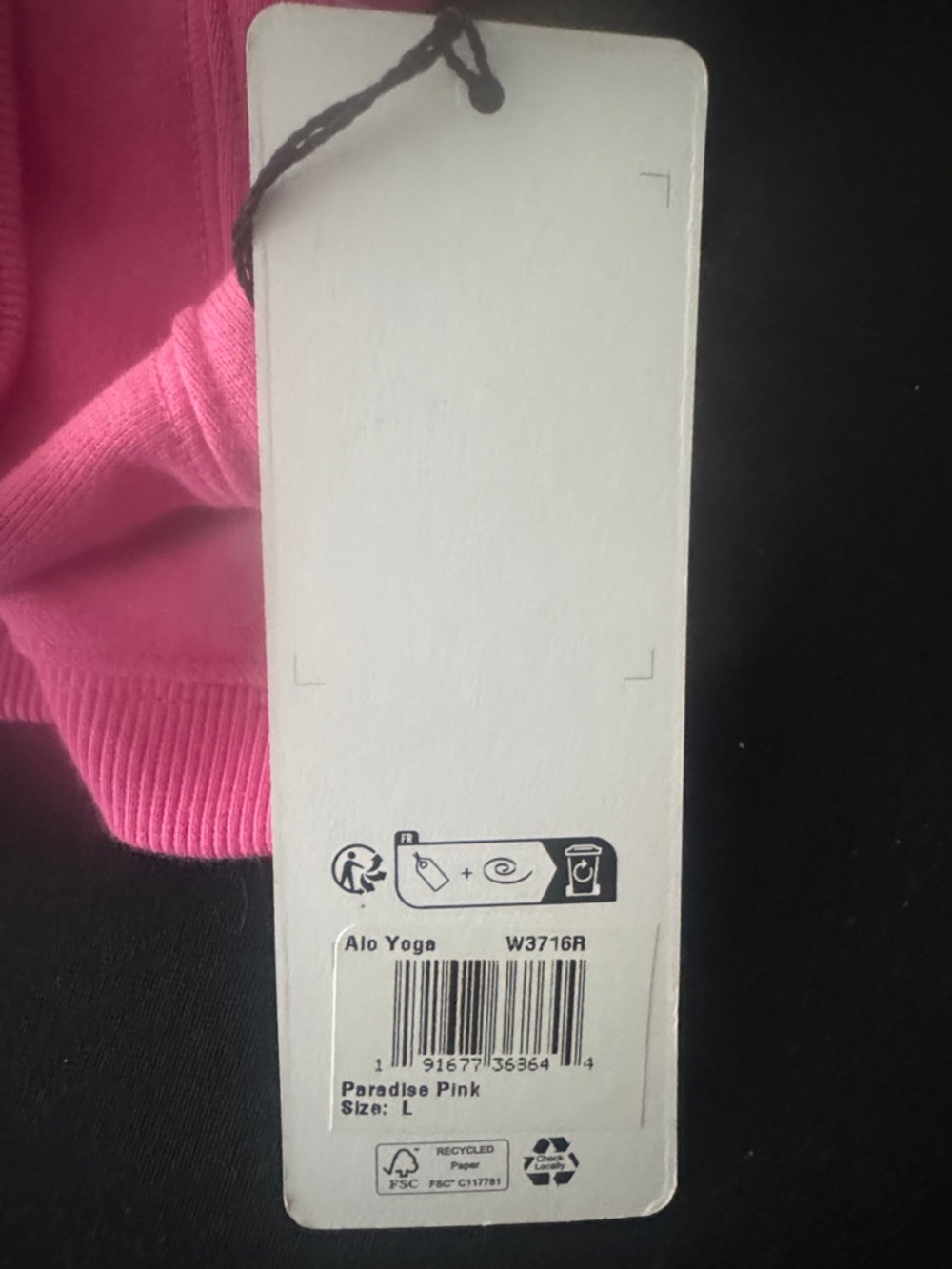 ALO Yoga Hot Pink Cropped Hoodie - Picture 4 of 5